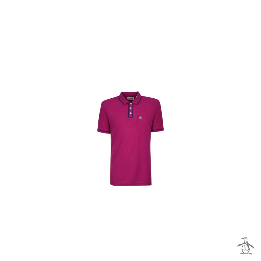 Polo Detalle Cuello Original Penguin Fucsia