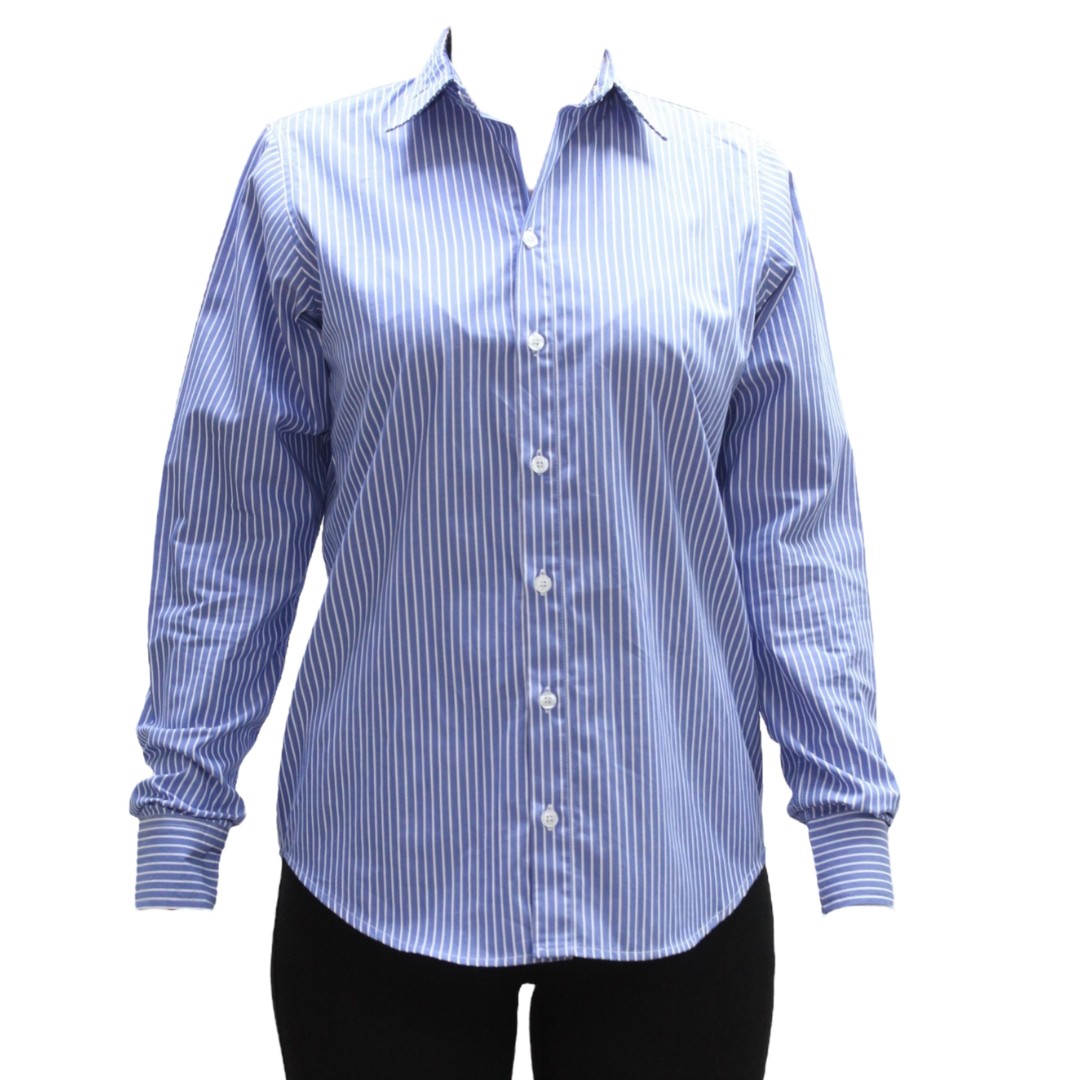 Camisa Dama Ml Pinta Azul Rey Usa Jeans Wear