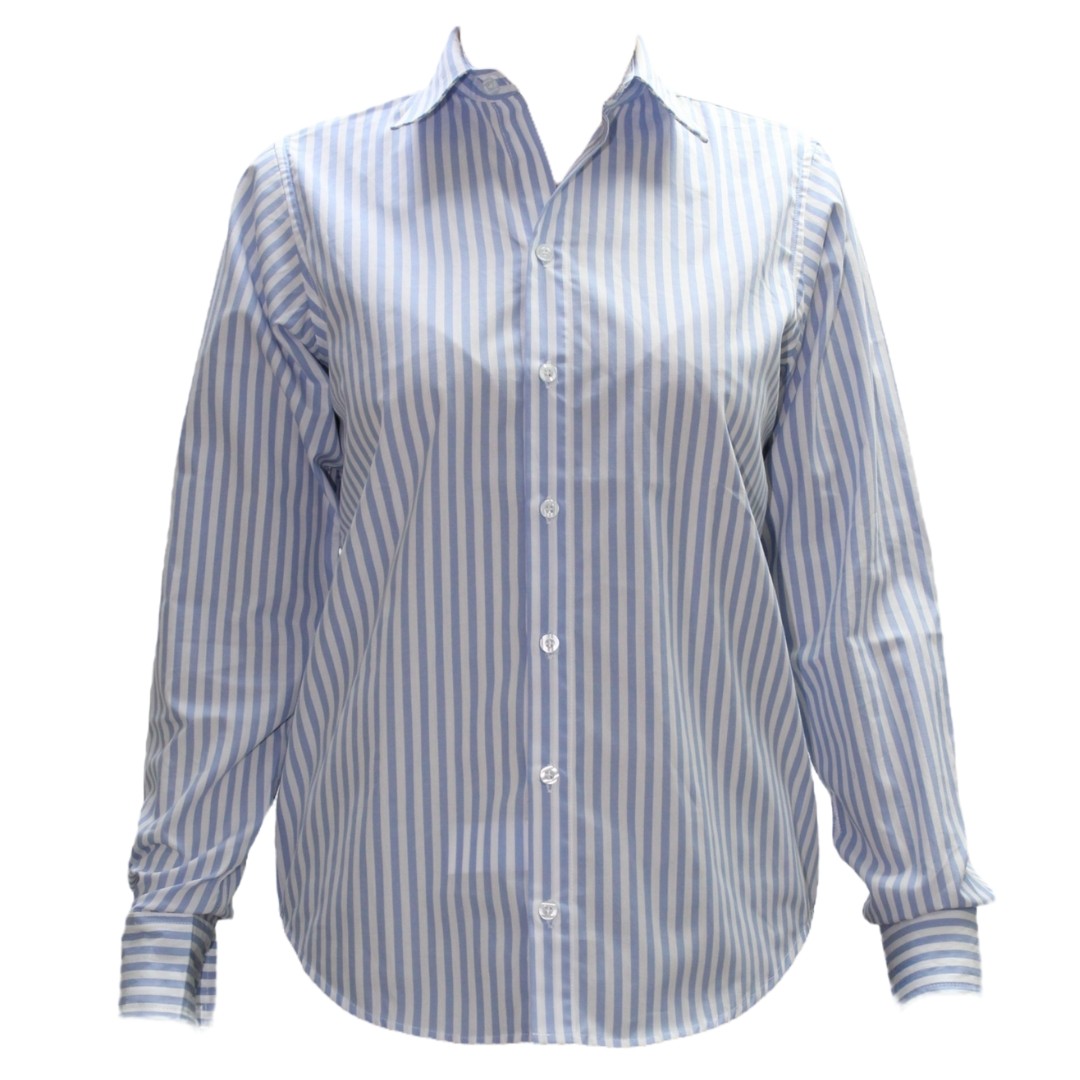 Camisa Dama Ml Pinta Azul Claro Usa Jeans Wear