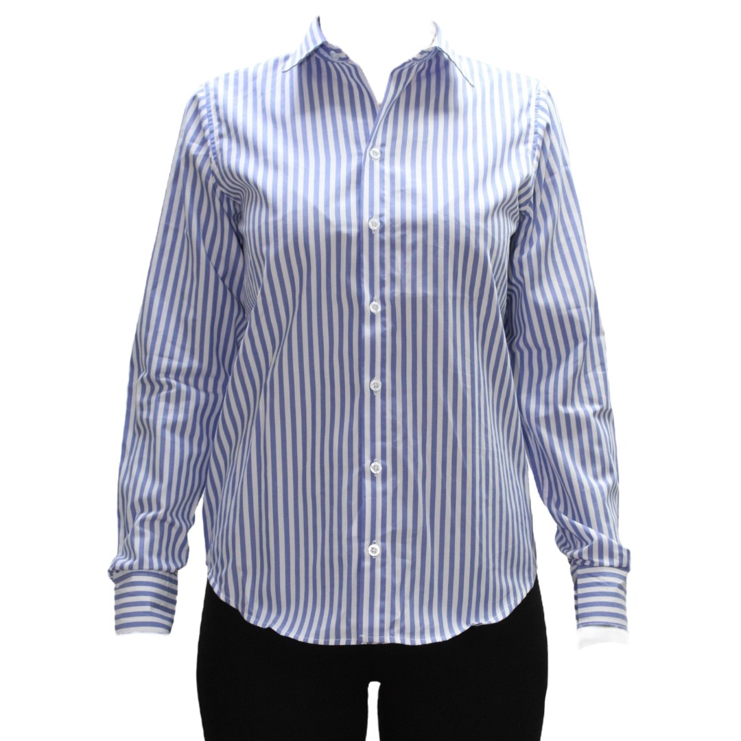 Camisa Dama Ml Pinta Azul Usa Jeans Wear