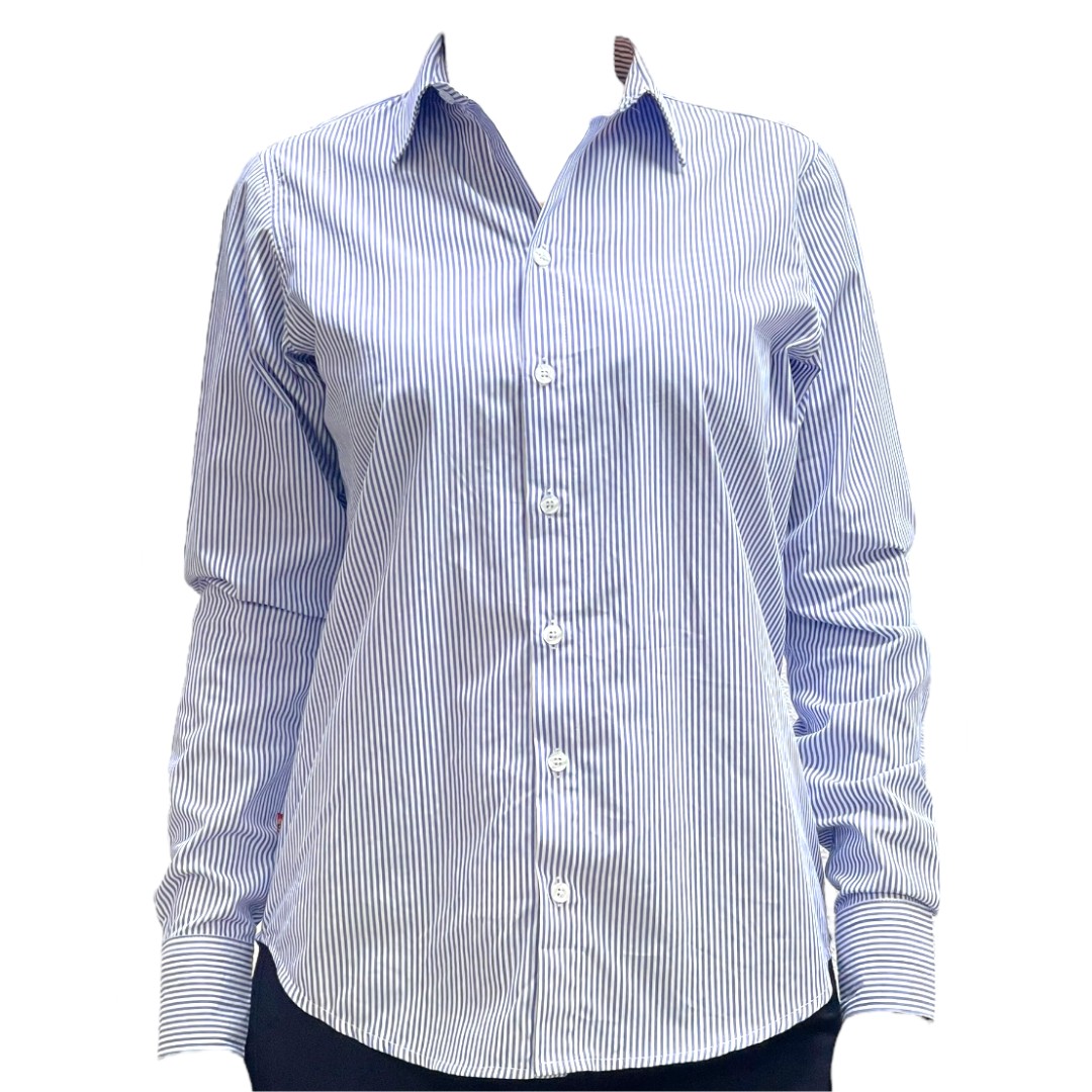 Camisa Dama Ml Pinta Azul Usa Jeans Wear