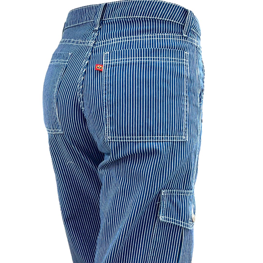 Jeans Dama Carpintero Tiro Bajo Rayas Usa Jeans Wear - Vista 2