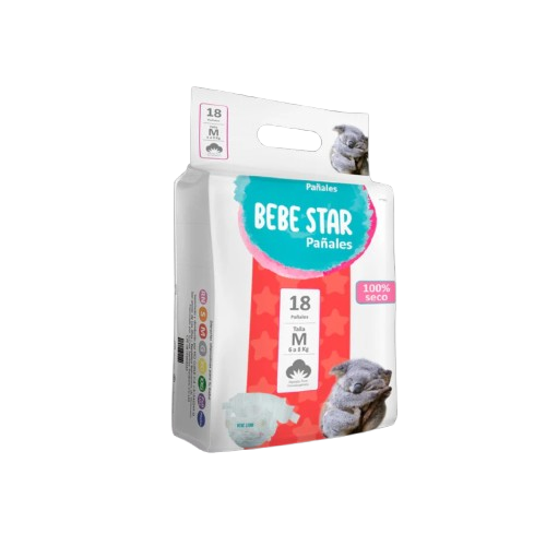 Pañales Bebe Star para bebé talla M