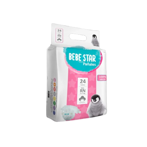 Pañales Bebe Star para bebé talla RN