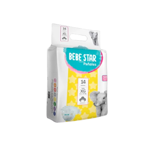 Pañales Bebe Star para bebé talla XG