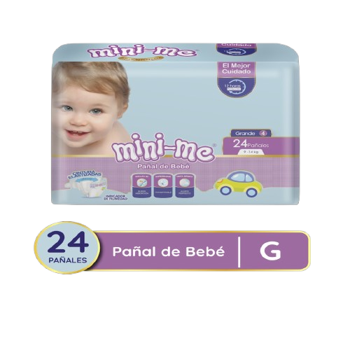 Pañales Mini-me para bebé talla G