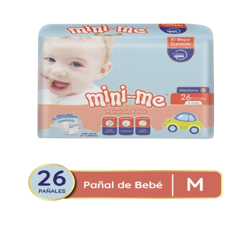 Pañales Mini-me para bebé talla M