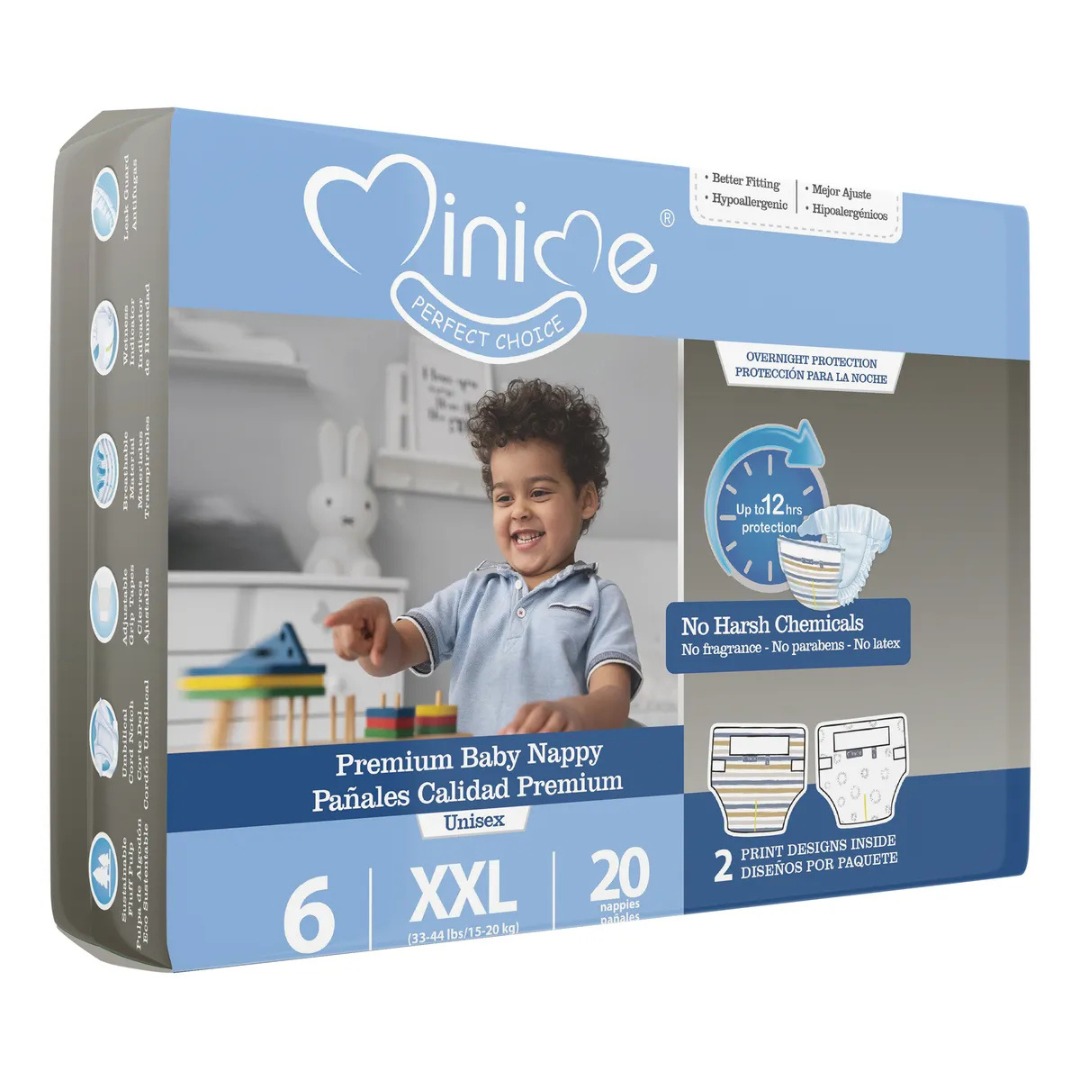 Pañales Mini-me para bebé talla XXG